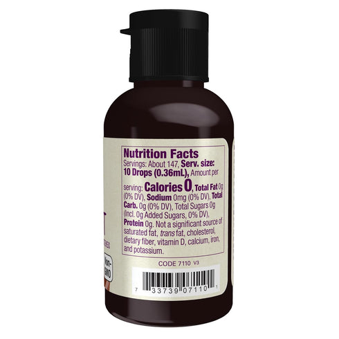 NOW Foods Organic Liquid Monk Fruit Sweetener - Chocolate, Zero-Calorie, 1.8-Ounce