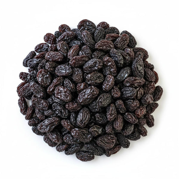 Kernelia Nuts Black Raisins Seedless Naturally Dried, Soft Chewy Dried Grapes Snack, Naturally Sweet