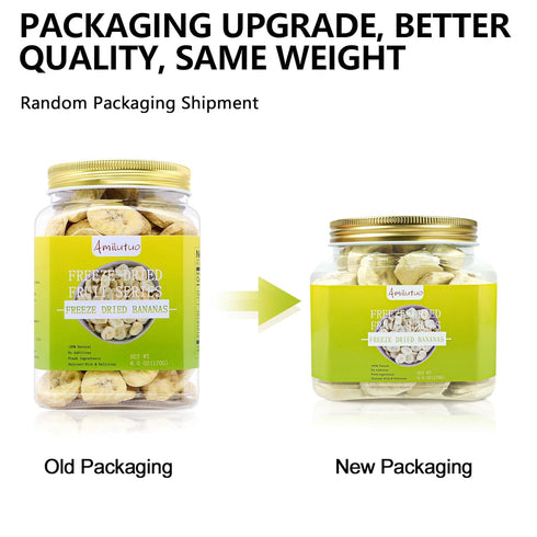 6OZ/170G Freeze Dried Bananas, Freeze Dried Fruit, Drie-d Banana Chips Natural, No Add Sugar, Fruit Snacks