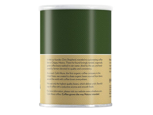 12 oz (Pack 3) Cafe Altura Ground Organic Coffee, French Roast, Can