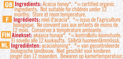 Raw Health 350g Organic Acacia Flower Honey