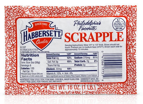 Poiget Philadelphia's Favorite Scrapple (4 Pound Package)