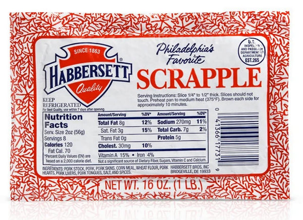 Poiget Philadelphia's Favorite Scrapple (4 Pound Package)