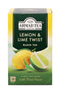 Ahmad Tea Black Tea, Lemon & Lime Twist Teabags, 20 ct - Caffeinated & Sugar-Free