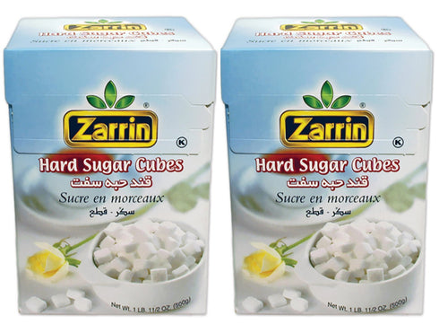 Zarrin Hard Sugar Cubes (2 PACK) - 500G | 17.6 Oz, (Slow