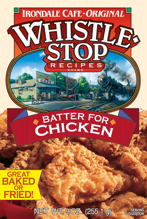 9-oz 6 Original WhistleStop Cafe Recipes | Batter Mix for Chicken, Baked or Fried | | Case