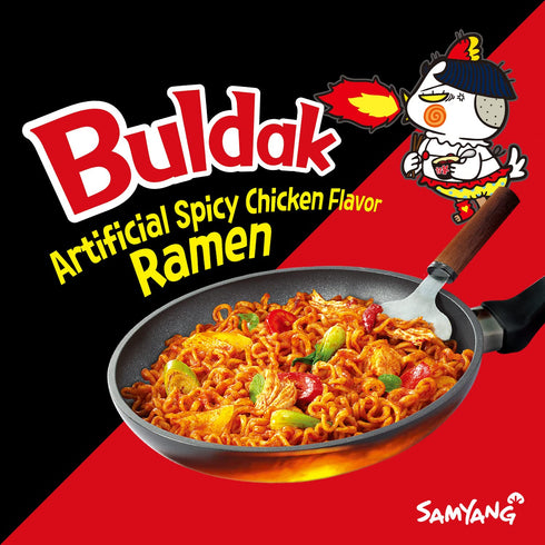 (Pack 6) Samyang Buldak Spicy Hot Chicken Stir-Fried Cup Noodles