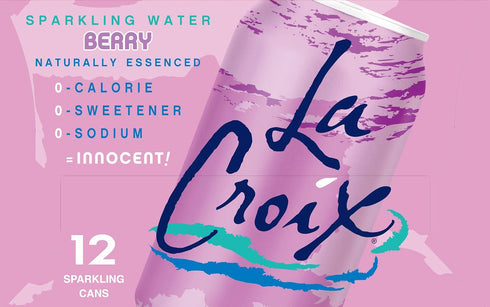 12 Oz (pack 12) La Croix Sparkling Water, Berry, Fl