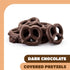 5 Pack Chocolate Covered Pretzels - Pound - Dark Chocolate Pretzels for Office Bowls, Snacking, and Gifting - Sweet