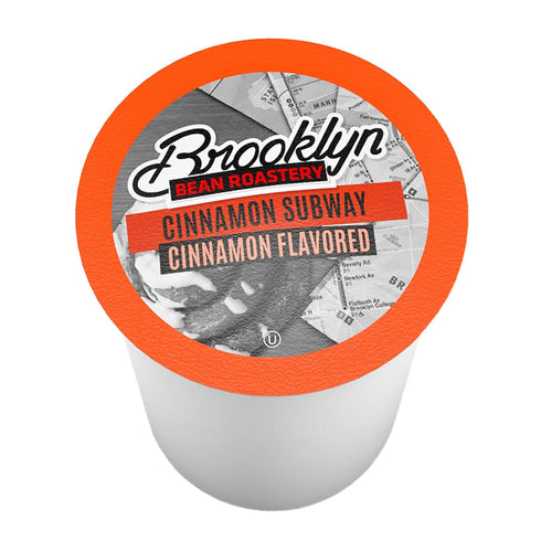 2.0, 24 Count Brooklyn Beans Flavored Coffee Pods Compatible with K Cup Brewers Including Cinnamon Subway