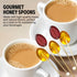 Melville Candy All Natural Honey Spoons Clover Honey Spoons & Lollipops on Wooden Ball Sticks Gluten-Free, Made in USA