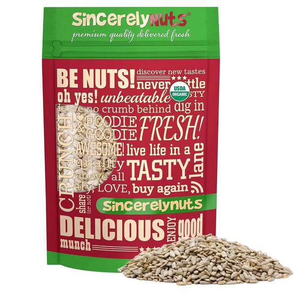Sincerely Nuts Organic Sunflower Seed Kernels Raw (No Shell) (5lb bag) |