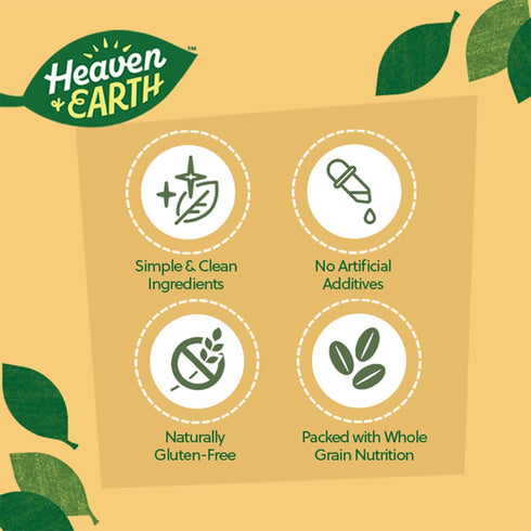 12oz (6 Pack) Heaven & Earth Brown Rice Pasta, Gluten Free Rotini, | Whole Grain | Gluten Free Pasta | Amazing Texure