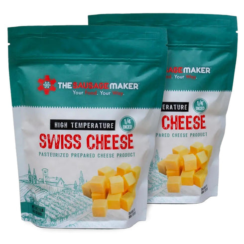 The Sausage Maker High Temp Swiss Cheese 2 Lbs Hi-Temp Cheese For
