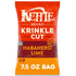 Kettle Brand Potato Chips, Krinkle Cut, Habanero Lime Kettle Chips, 7.5 Oz
