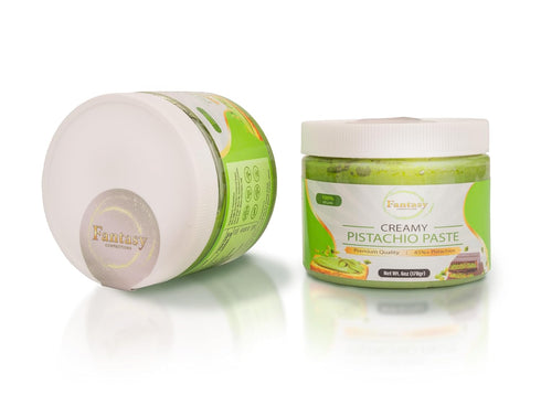 American Best Food Fantasy Creamy Pistachio Paste Butter, Smooth Pistachio Cream for Dubai Chocolate, 45
