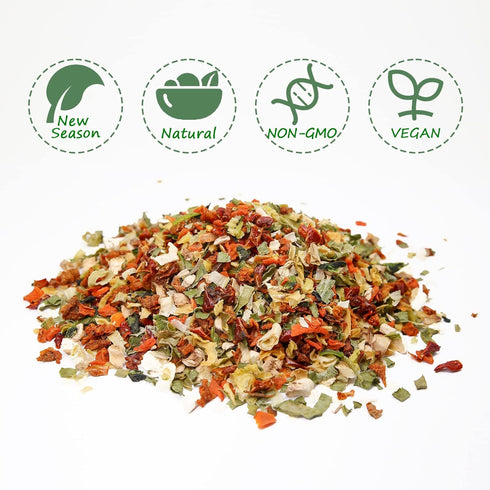 6 OZ YUHO Ramen Toppings Dehydrated Dried Kimchi Vegetable Flakes All Natural Gluten Free & Allergen Free