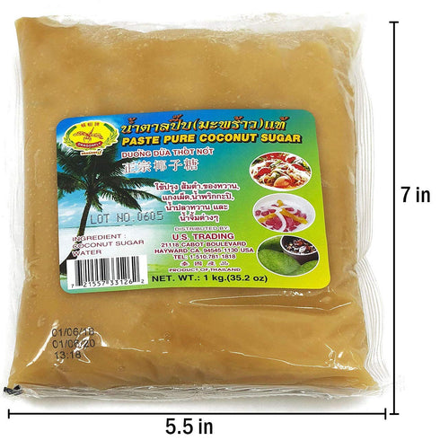 Dragonfly 2.2 Palm Sugar, Large Size Pounds, (Made with Coconut Syrup, Easy-to-Use Paste)