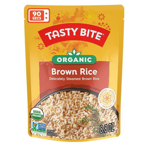 Tasty Bite Organic Brown Rice, 8.8 Ounce, Ready to Eat, Microwavable, Vegan,