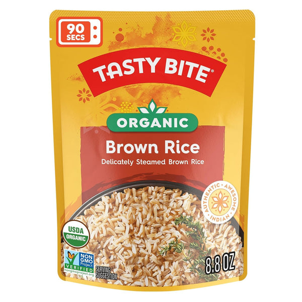 Tasty Bite Organic Brown Rice, 8.8 Ounce, Ready to Eat, Microwavable, Vegan,