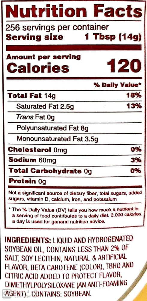 Chef's Quality 1 (2 Pack) : Liquid Butter Alternative Gallon