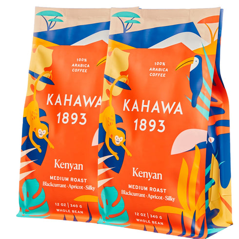 Kahawa 1893 Whole Bean Coffee Medium Roast Kenyan Blend 24 Oz -