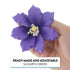 3 Count Global Sugar Art Clematis Sugar Cake Flowers, Light Purple, by Chef Alan Tetreault