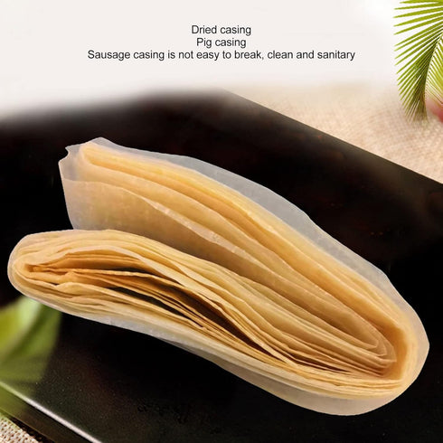 Pack Casing,2 Gavigain Sausage Casings,Edible Drying Sausage Casing Home Casings Dry Sausage Layered Edible Drying