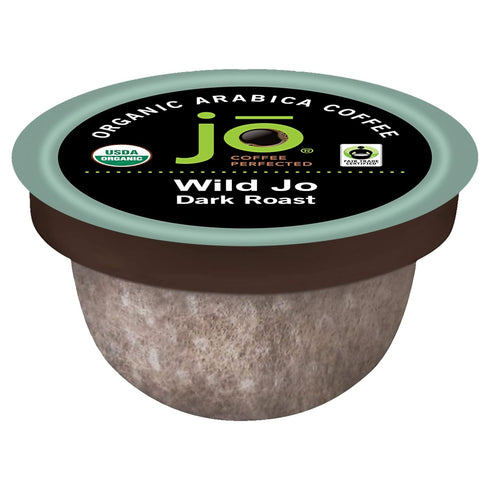 WILD JO: 36 Cup Organic Dark French Roast Compostable Coffee Pods for
