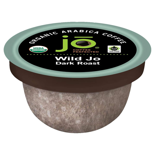 WILD JO: 36 Cup Organic Dark French Roast Compostable Coffee Pods for