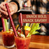 Demitri's Bloody Mary Pepperoni Straws - 5 Pepperoni Straws (Pack of 1) - Smoky Edible Cocktail Garnish Snack