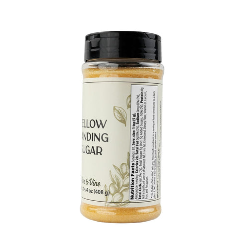 (14.4 Olive & Vine Yellow Sanding Sugar, Sweet Finish, For Baking & Decorating, Rich Tradition, Authentic Taste