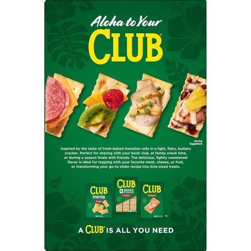 13.7oz (1 Club Crackers, Lunch Snacks, Snack Crackers, Sweet Hawaiian, Box Box)