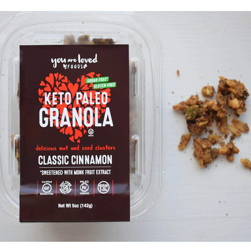 YOU ARE LOVED FOODS Keto Paleo Granola | Delicious Nut and Seed Clusters | 2G Net