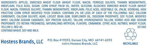 4.25 8 Count Hostess Fruit Pie, Apple, Ounce