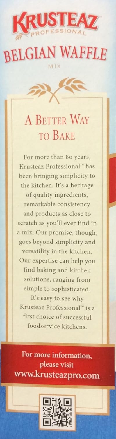 5 (Pack 2) Krusteaz Belgian Waffle Mix Belgian-Waffle, Pound