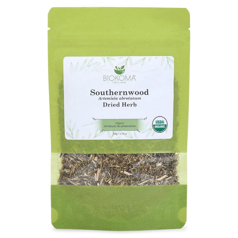 Biokoma Organic Southernwood Dried Herb 50g 1.76oz Loose Artemisia abrotanum Digestive Calming