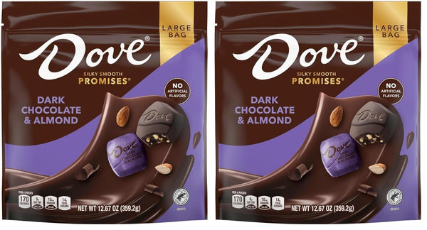 DOVE PROMISES DARK CHOCOLATE ALMOND (Pack of 2)