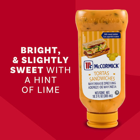 10.3 oz (Pack 6) McCormick Mayonnaise Dressing, Tortas Sandwiches, Perfect for Giving Your Favorite Deli Sandwiches a