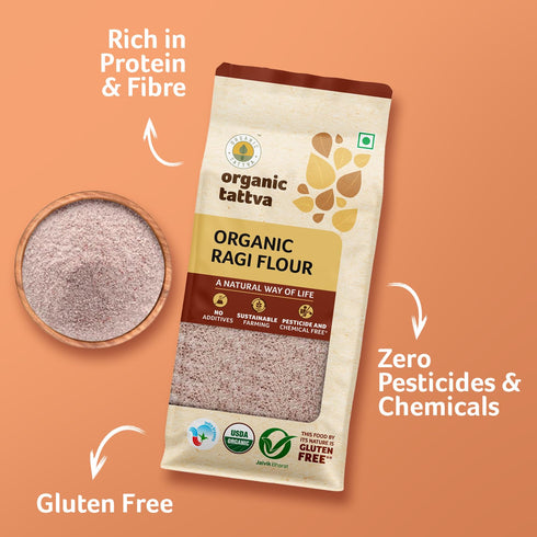 1Lb Organic Tattva Ragi Flour
