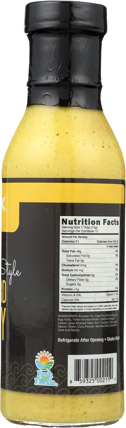 Hix Foods 15 OZ Mustard Curry Sauce