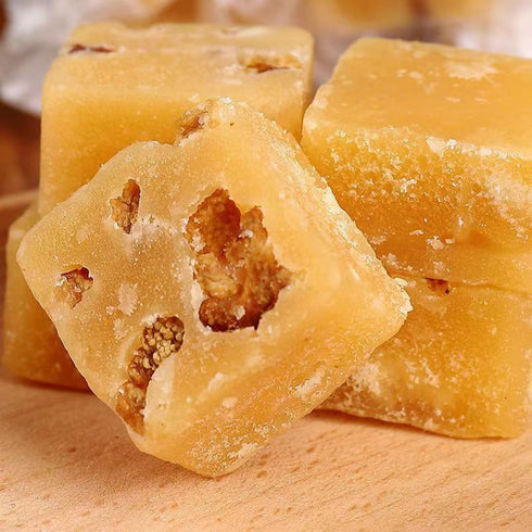MIHUNTANG 10.58 oz/300g Snow Pear Rock Sugar Tea Sweet Pear Honey Rock Candy Yellow Lump Rock Sugar