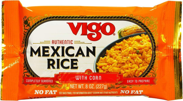 Vigo Authentic Mexican Rice with Corn, No Fat (8 Ounce (Pack of