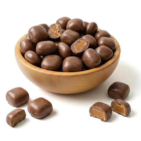 3 NY Spice Shop Milk Chocolate Sea Salt Caramels - Pound Gourmet Chocolate Candy - Sweet & Salty Treats, Chocolate