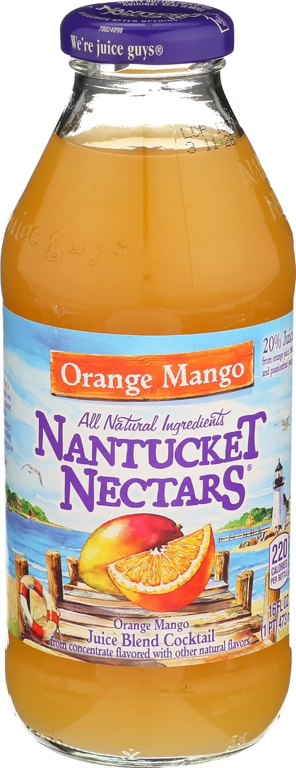 Nantucket Nectars Orange Mango, 16 Ounce