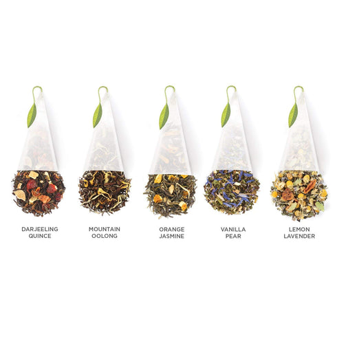 Set 20 Count, Tea Forte Premium Presentation Box Gift Sampler, Assorted Blends Individually Wrapped Handcrafted Pyramid
