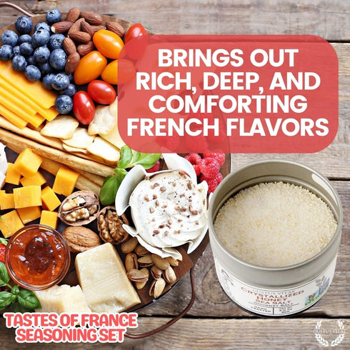 Set Pack GLP-1 French Seasoning Gift | Tastes of France | Artisanal Spice Blends Six | Non GMO, All Natural | No MSG