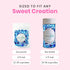 Sprinkle Pop Blue Ombre Sprinkle Mix | Monochromatic Blend of Blues & Navy Blue Sprinkles with White Pops | Undersea
