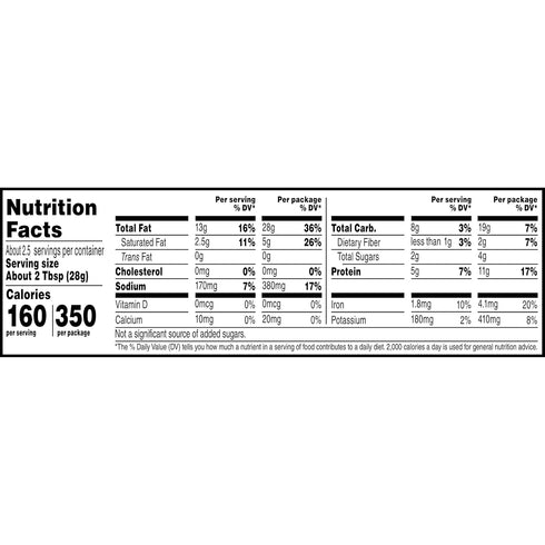 2.25 (Pack 16) Nut Harvest, Sea Salted Whole Cashews, Ounce