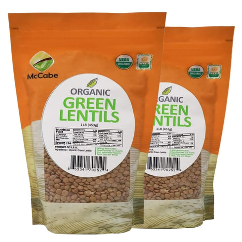 McCabe Organic Green Lentils - Green Lentils Organic | Rich with Fiber